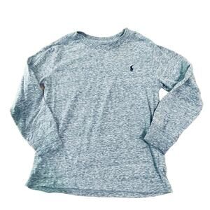Polo by Ralph Lauren Toddler Boy SZ‎ 5 Long Sleeve Blue V-Neck Shirt